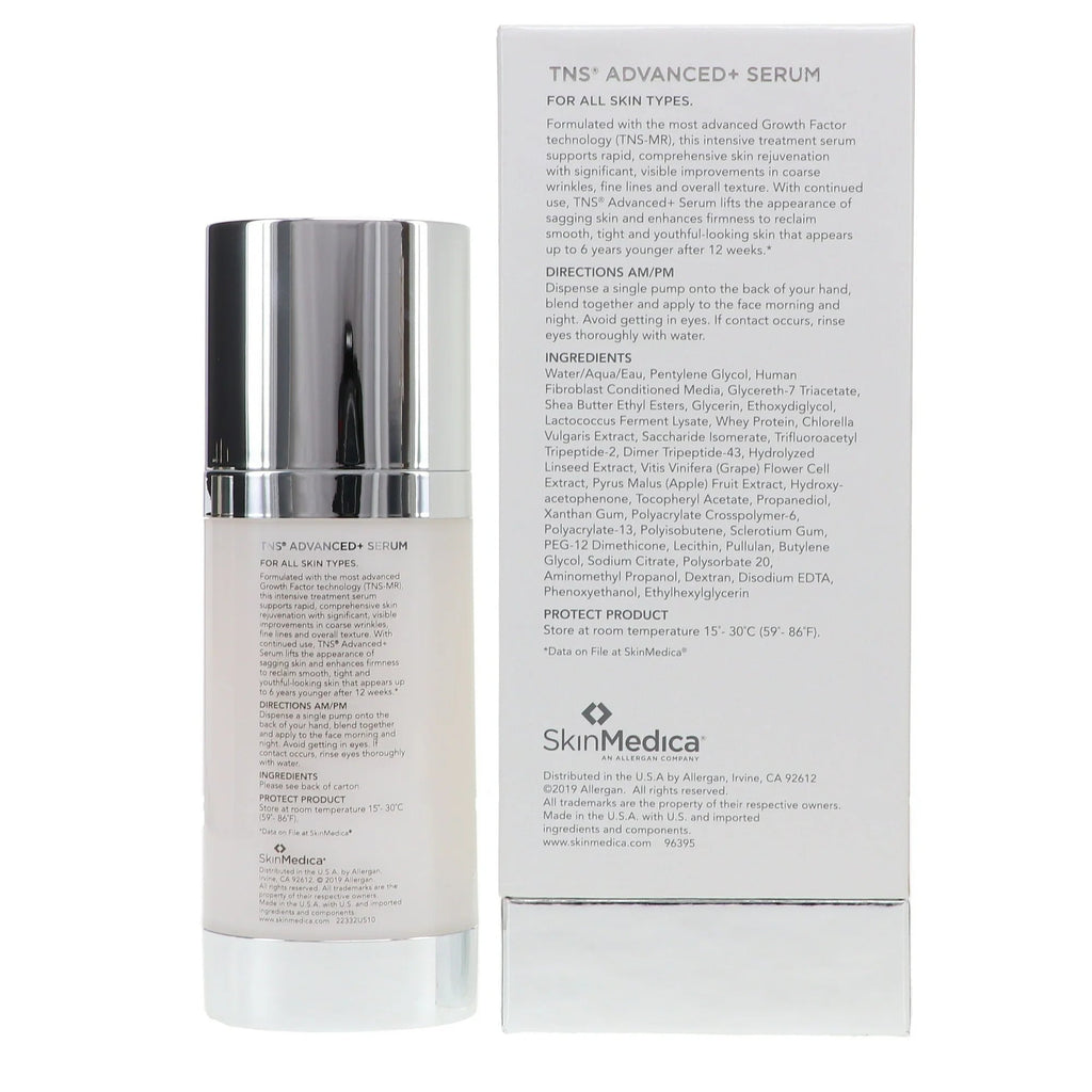 SkinMedica TNS Advanced+ Serum 1 oz – Anti-Aging Skin Rejuvenation Treatment (Sealed)